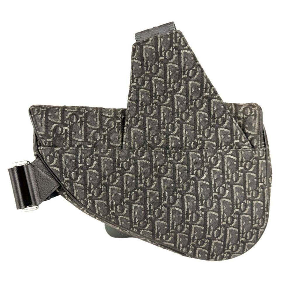 CHRISTIAN DIOR Black Canvas Shoulder Bag - Picture 3 of 12